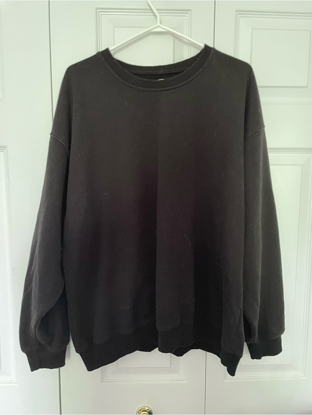 Black Boyfriend Crewneck Sweater